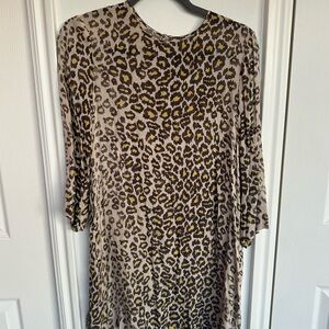 Raquel Allegra Leopard Print Mini Dress